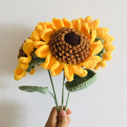 A Little Ray of Sunshine: Handmade Crochet Sunflowers